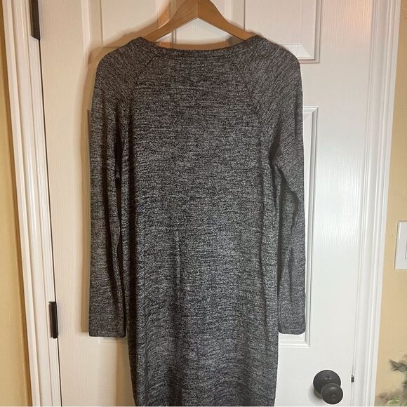 Anthropologie Velvet Heather Gray Dress, Size Medium.Zippered Sides. Flattering. - Picture 2 of 5